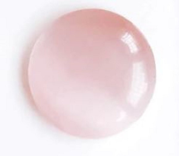 Glas cabochon rond 4 mm . Rose